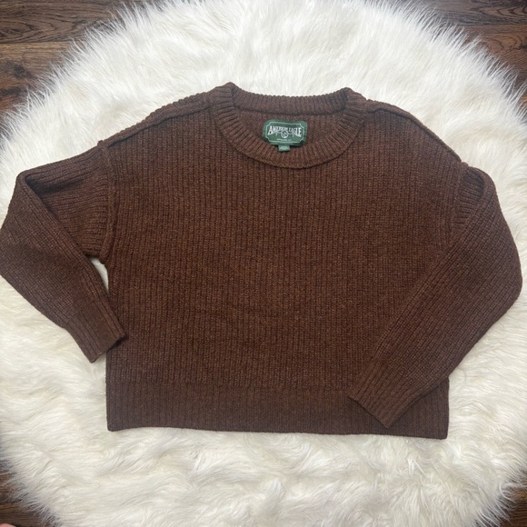 American Eagle Outfitters Sweaters - American Eagle Brown Wool Blend Sweater size Small